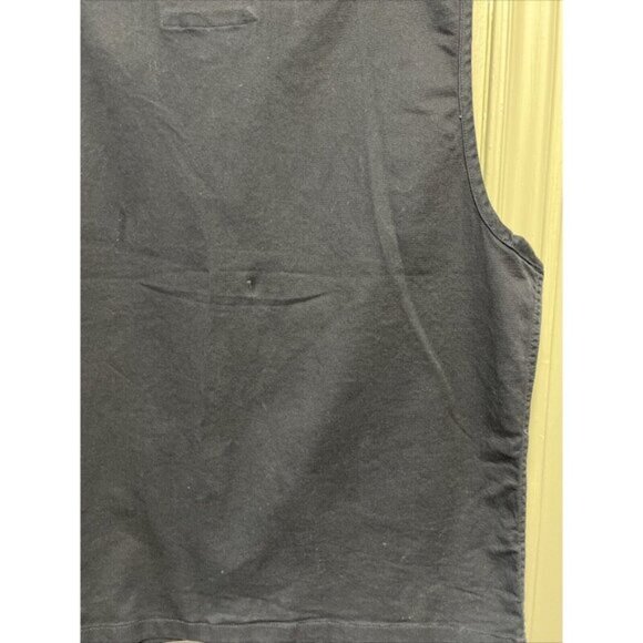 NWT Produkt Women's Heavy Cotton Navy Blue Sleeveless Work Button Down Shirt XL - Picture 3 of 6